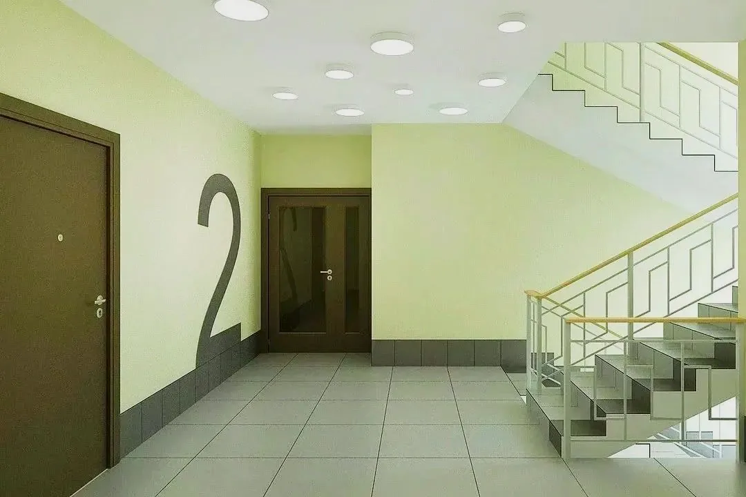 Portales, escaleras y patios en Burlada